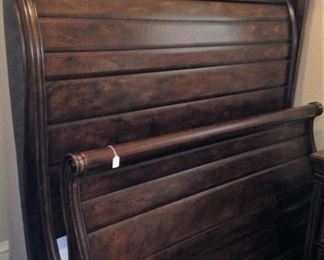 Queen sleigh bed - headboard and footboard