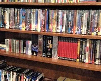 Some of the mannnnny movies and CD's