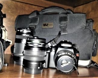 Camera, case, and lens