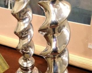 Pair of candle holders