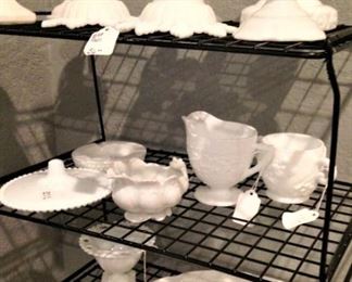 Milk glass selections
