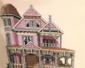 The third Victorian house in needlepoint