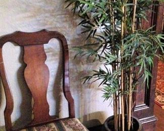 Miscellaneous chair; artificial  potted plant