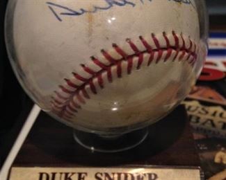 Duke Snider autographed baseball