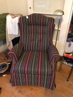 striped chair