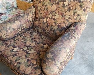 Floral Patterned Club Chair