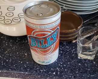 A collectible Billy Beer