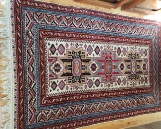 Handwoven Wool High Quality Modern Persian Carpet. Very fine weave. 55" x 85"