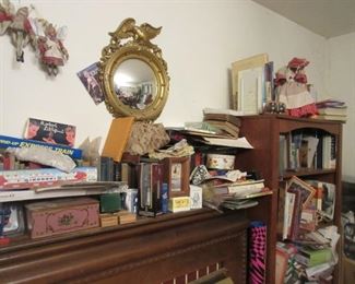 bullseye mirror and BOOKS
