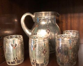 Silver overlay and enamel