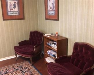 Pair of bergere chairs