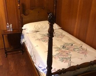 Pair of Pine cone topped beds