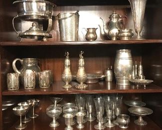 DISTINCTIVE STERLING & silverplate pcs