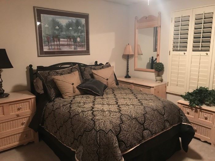 Beautiful Stanley Furniture 6 piece bedroom set. Bed not included.