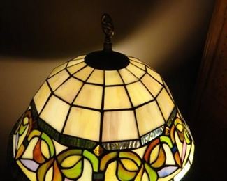 Tiffany Style Lamp- Dragonfly shade electrified (24") metal base with pull chain
Resin lamp (repaired)