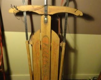 Fleetwing & Central Flyer Child's Sleds, HighChair- Fleetwing Child's Sled (46" long), 
Fleetwing child's sled (No. White Ash) 46"long
Central Flyer child's sled (61" long) Central Hardware
Red Metalic Bongo Drums 16"W x 7"H