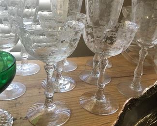 Fostoria Navarre Clear Etched Crystal