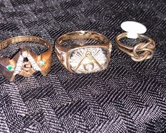 Gold Mason’s Rings