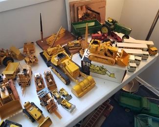 Vintage construction vehicle toys