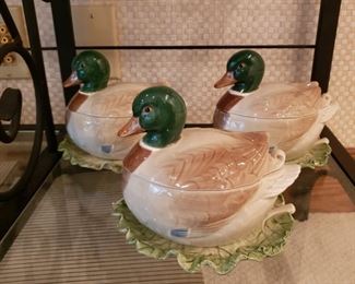 Fitz and Floyd duck soups, set of six