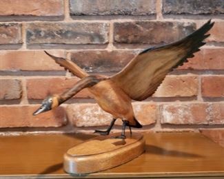 Grainger carved wooden goose