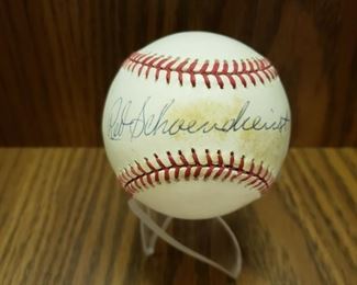 Red Schoendienst autographed baseball