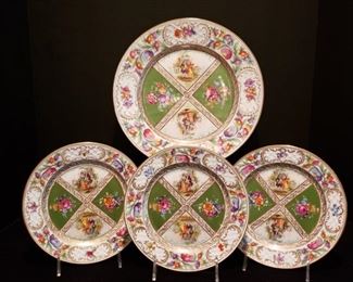 Royal Dresden serving plate and 12 dinner plates