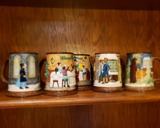 Royal Doulton "The Christmas Carol" beer mugs