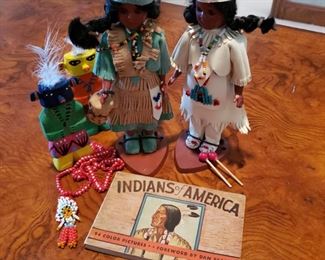 American Indian dolls and book