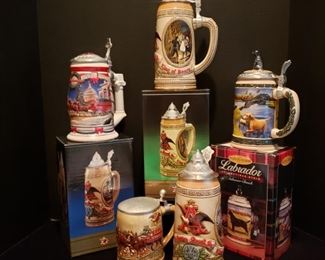 Collection of AB steins