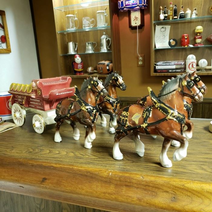 Poppytrail Pottery by Metlox Anheuser Busch wagon and four horses