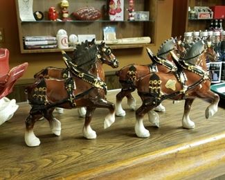 Poppytrail Pottery by Metlox Anheuser Busch wagon and four horses