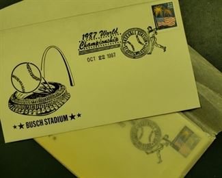 1987 World Championship envelopes, unused 