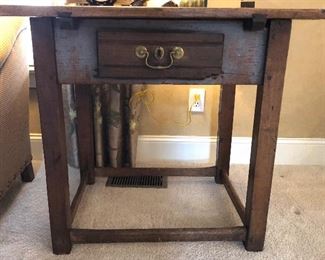 Antique 1 drawer side table from Ireland
