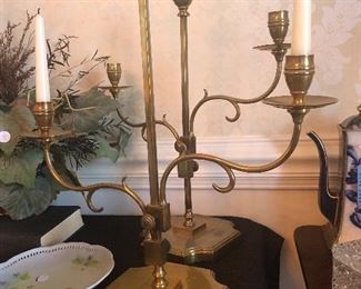 The Owner designed these candlesticks and has decided to keep one to pass down to one of his kids. 
