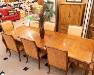 SO NICE!  Drexel Dining Table/8 chairs.