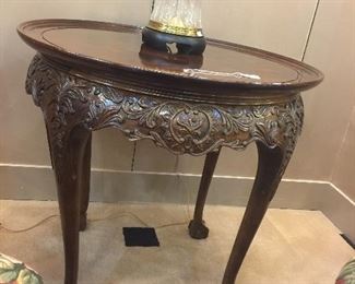 NICE carved antique wooden table.