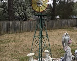 Windmill - large!  Outside in back yard