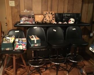 Bar and bar stools & miscellaneous 