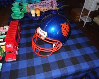 L184=Authentic Macalester football helmet:  $ 12.