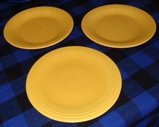 L106=3 Fiesta yellow (10.25”) plates: $ 32. /the trio