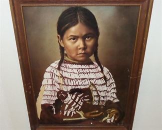 L14=Colored photo (reproduction) -"Shy little Cheyenne maid with her doll" :  $ 38.