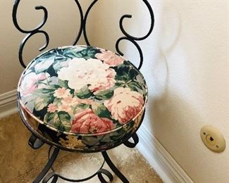 Wrought iron stool