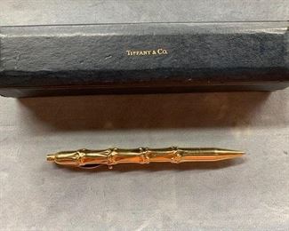 14kt gold Tiffany & Company Cactus Pen with box