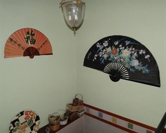 Large decorative fans
