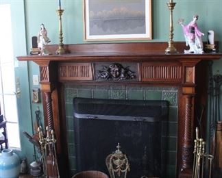 fireplace tools etc. 