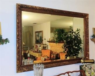 Large Muted Gold Mirror