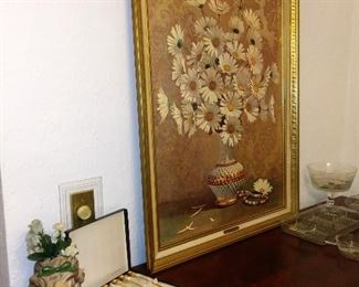 Large Daisy Print, Great Head Vase