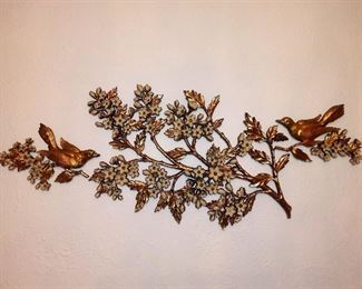 3 piece Syroco Brand Dogwood & Birds
