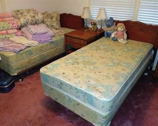 2 Twin. Beds...we have the footboards too!!